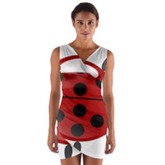 Ladybug Insects Colors Alegre Wrap Front Bodycon Dress by Celenk