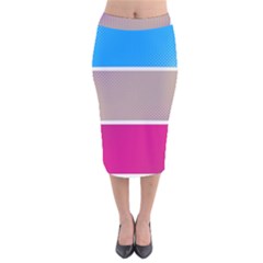 Pattern Template Banner Background Velvet Midi Pencil Skirt by Celenk