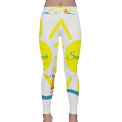 Summer Beach Holiday Holidays Sun Classic Yoga Leggings by Celenk