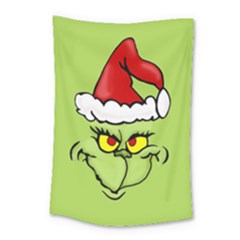 Grinch Small Tapestry by Valentinaart