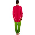 Pink & Green Christmas Xmas Costume OnePiece Jumpsuit (Ladies) View2