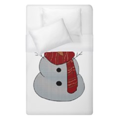 Kawaii Snowman Duvet Cover (single Size) by Valentinaart