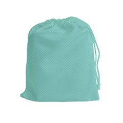 Tiffany Aqua Blue Puffy Quilted Pattern Drawstring Pouches (extra Large) by PodArtist