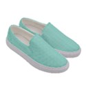 Classy Tiffany Aqua Blue Sailor Stripes Women s Canvas Slip Ons View3