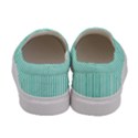 Classy Tiffany Aqua Blue Sailor Stripes Women s Canvas Slip Ons View4