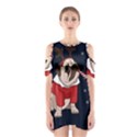 Pug Xmas Shoulder Cutout One Piece View1