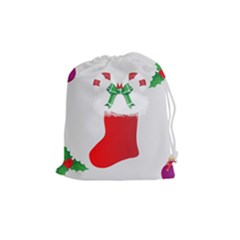 Christmas Stocking Drawstring Pouches (medium)  by christmastore