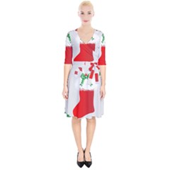 Christmas Stocking Wrap Up Cocktail Dress by christmastore