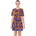 WORDS Sixties Short Sleeve Mini Dress View1