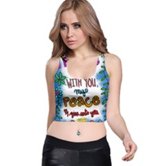 Christian Christianity Religion Racer Back Crop Top by Celenk