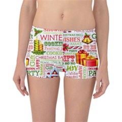 The Joys Of Christmas Reversible Boyleg Bikini Bottoms by allthingseveryone