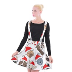 Christmas Puppies Suspender Skater Skirt by allthingseveryone