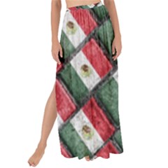 Mexican Flag Pattern Design Maxi Chiffon Tie-up Sarong by dflcprints