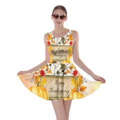 Happy Thanksgiving With Pumpkin Skater Dress by FantasyWorld7