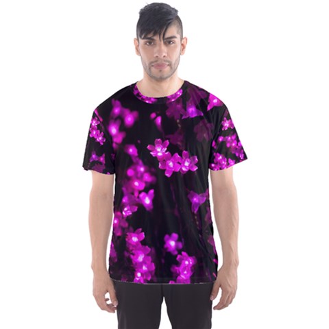 Abstract Background Purple Bright Men s Sports Mesh Tee by Celenk