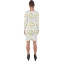 Chilli Pepers Pattern Motif Asymmetric Cut-Out Shift Dress View2