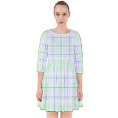 Green Pastel Plaid Smock Dress by allthingseveryone