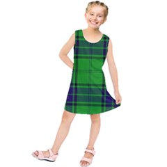 Green And Blue Plaid Kids  Tunic Dress by allthingseveryone