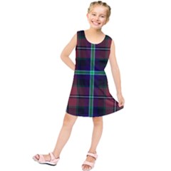 Purple And Red Tartan Plaid Kids  Tunic Dress by allthingseveryone