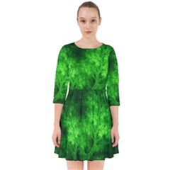 Artsy Bright Green Trees Smock Dress by allthingseveryone