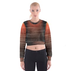 Background Red Orange Modern Cropped Sweatshirt by Celenk