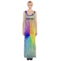 Abstract Art Modern Maxi Thigh Split Dress View1