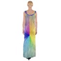 Abstract Art Modern Maxi Thigh Split Dress View2