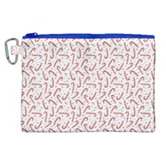 Candy Cane Canvas Cosmetic Bag (xl) by patternstudio