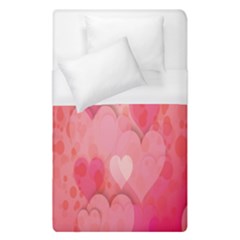 Pink Hearts Pattern Duvet Cover (single Size) by Celenk