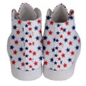 Patriotic Red White Blue Stars Usa Women s Hi-Top Skate Sneakers View4