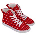 Patriotic Red White Blue Usa Women s Hi-Top Skate Sneakers View3