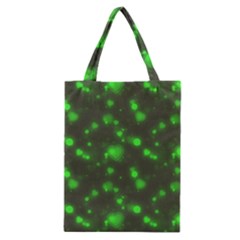 Neon Green Bubble Hearts Classic Tote Bag by PodArtist