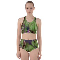 Arrangement Butterfly Aesthetics Racer Back Bikini Set by Celenk