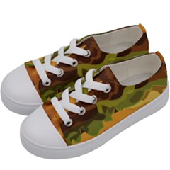 Burger Kids  Low Top Canvas Sneakers by berwies