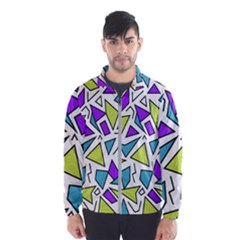 Retro Shapes 02 Wind Breaker (men) by jumpercat