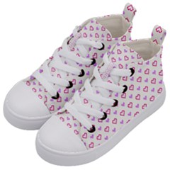 Pixel Hearts Kid s Mid-top Canvas Sneakers by jumpercat