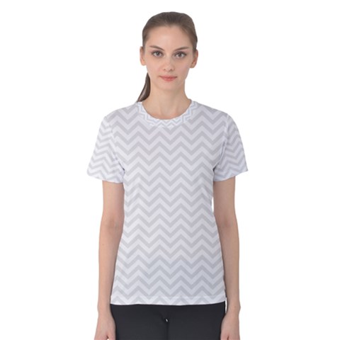 Light Chevron Women s Cotton Tee by jumpercat