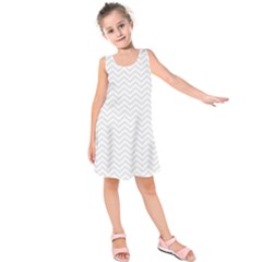 Light Chevron Kids  Sleeveless Dress by jumpercat