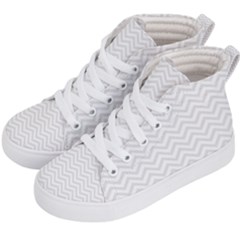 Light Chevron Kid s Hi-top Skate Sneakers by jumpercat