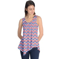 Navy Chevron Sleeveless Tunic by jumpercat