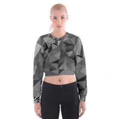 Geometric Doodle Cropped Sweatshirt by jumpercat