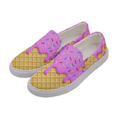 Strawberry Ice Cream Women s Canvas Slip Ons by jumpercat