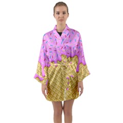 Strawberry Ice Cream Long Sleeve Kimono Robe by jumpercat