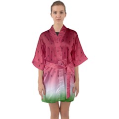 Watermelon Quarter Sleeve Kimono Robe by jumpercat