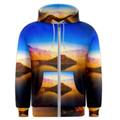 Crater Lake Oregon Mountains Men s Zipper Hoodie by BangZart