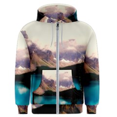 Austria Mountains Lake Water Men s Zipper Hoodie by BangZart