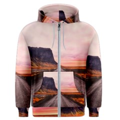 Iceland Sky Clouds Sunset Men s Zipper Hoodie by BangZart