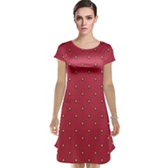 Strawberry Pattern Cap Sleeve Nightdress by jumpercat