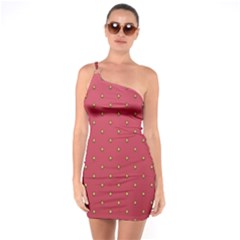 Strawberry Pattern One Soulder Bodycon Dress by jumpercat