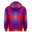 Geometric Blue Violet Red Gradient Men s Pullover Hoodie View2